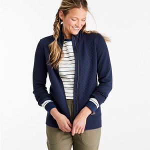 L.L. Bean Women's Quilted Full-Zip Sweatshirt